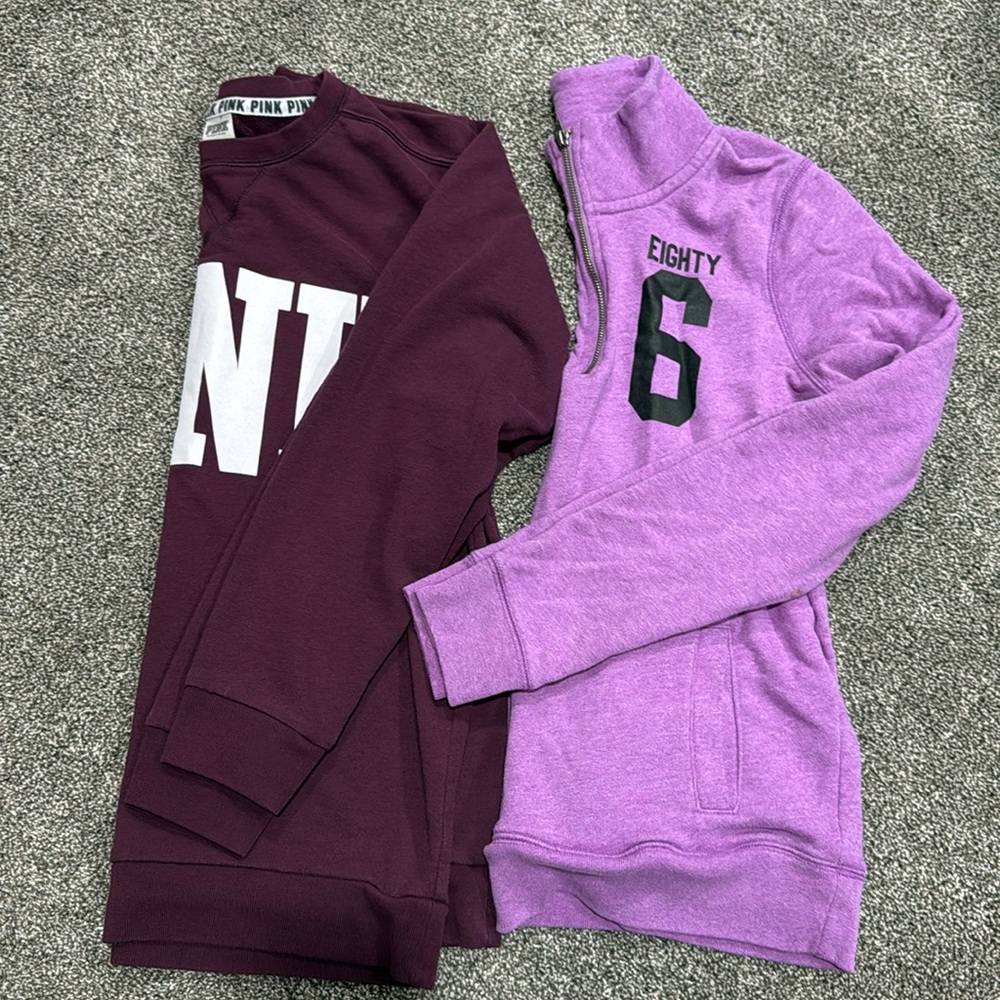 2 PINK Victoria Secret Sweatshirts